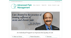 Desktop Screenshot of advancedpainmgmt.com