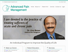 Tablet Screenshot of advancedpainmgmt.com